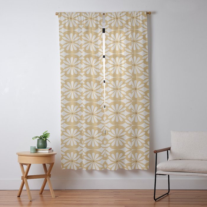 Solstice Boho Geometric Goldenrod Window Curtain Gallery Image 9