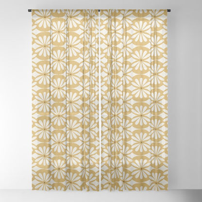 Solstice Boho Geometric Goldenrod Window Curtain Gallery Image 22