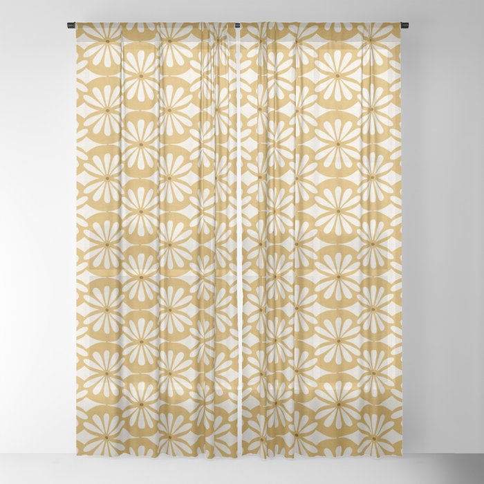 Solstice Boho Geometric Goldenrod Window Curtain Gallery Image 18