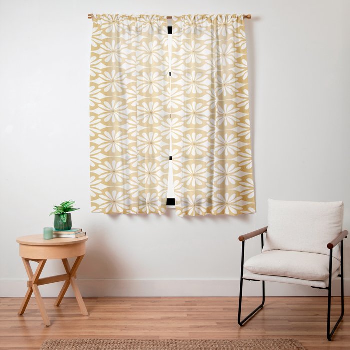 Solstice Boho Geometric Goldenrod Window Curtain Gallery Image 11