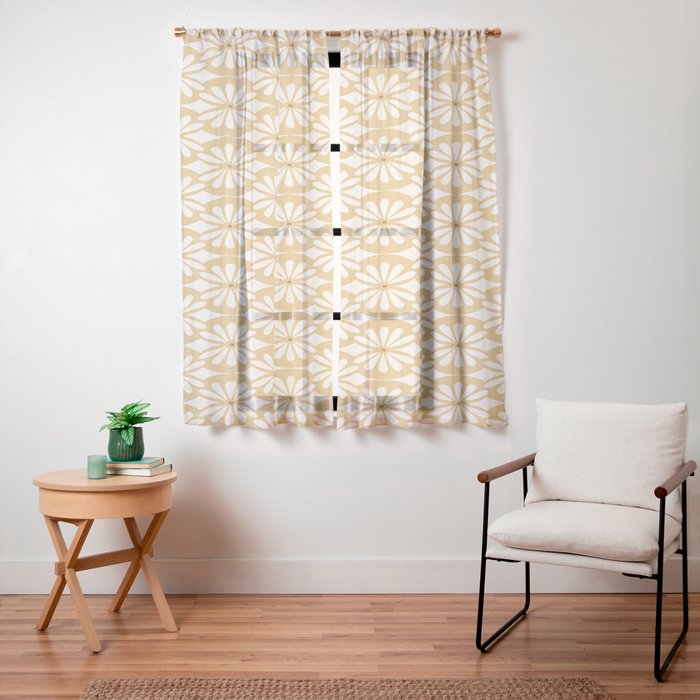 Solstice Boho Geometric Goldenrod Window Curtain Gallery Image 23