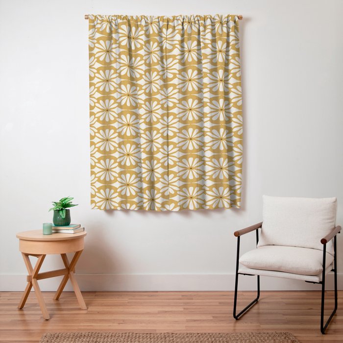 Solstice Boho Geometric Goldenrod Window Curtain Gallery Image 7