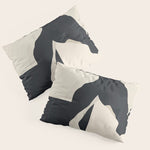 Abstract Minimal Horse 5 Pillow Sham Gallery Image 1