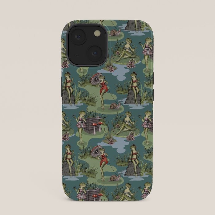 Vintage Pin-Up Girl Frogs iPhone Case Gallery Image 33