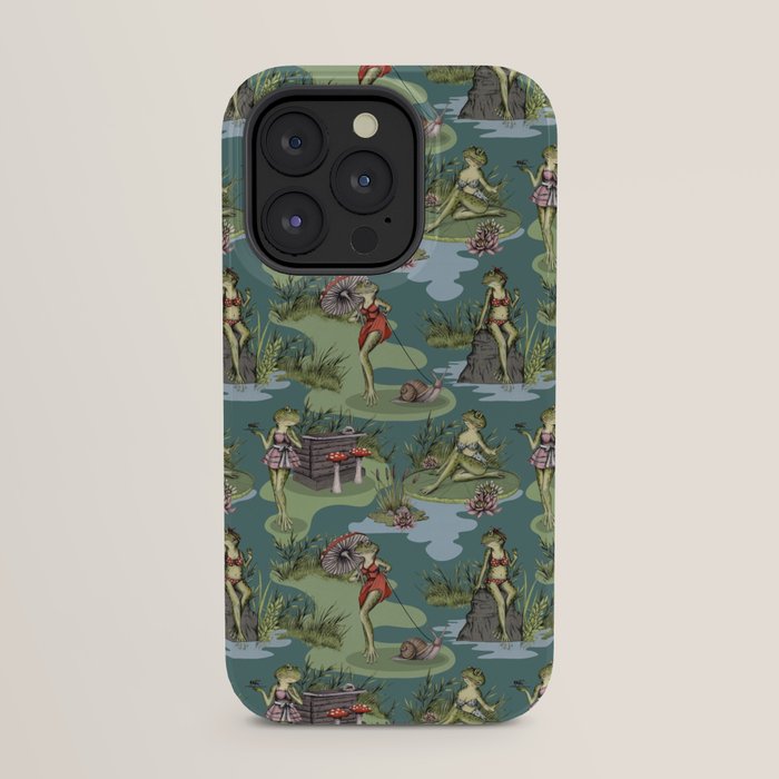 Vintage Pin-Up Girl Frogs iPhone Case Gallery Image 23