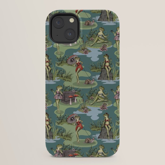 Vintage Pin-Up Girl Frogs iPhone Case Gallery Image 22