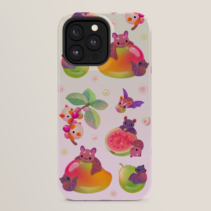 Fruit and bat - pastel iPhone Case Gallery Image 24