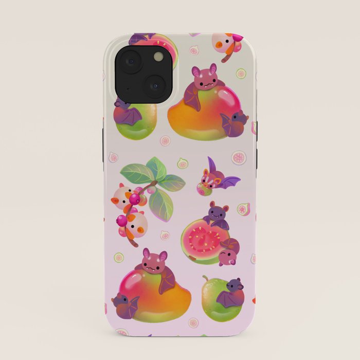 Fruit and bat - pastel iPhone Case Gallery Image 37