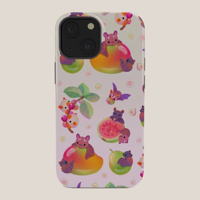 Fruit and bat - pastel iPhone Case Gallery Image 34