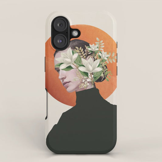 Lady Portrait 4 iPhone Case Gallery Image 1