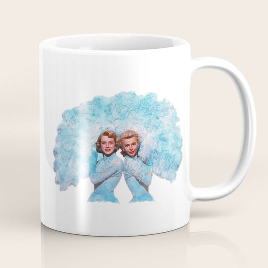 Sisters - White Christmas - Watercolor Coffee Mug Gallery Image 1