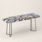 Gray Beige Flower Burst Petals Bench Gallery Image 1