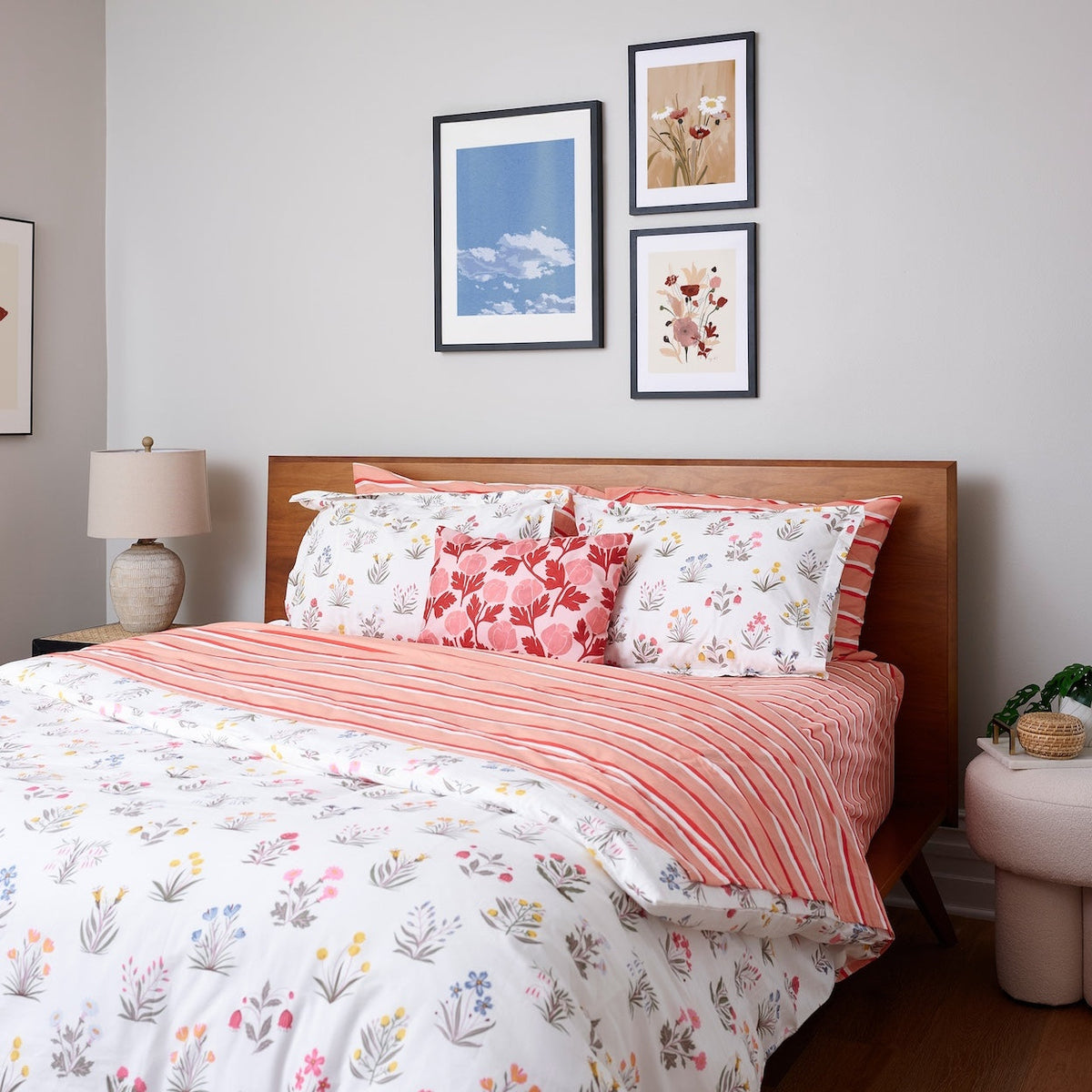 Double Stripe Brushed Cotton Sheet Set