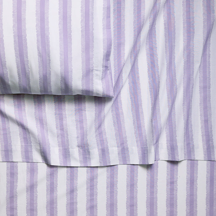 Feathered Stripes Brushed Cotton Sheet Set
