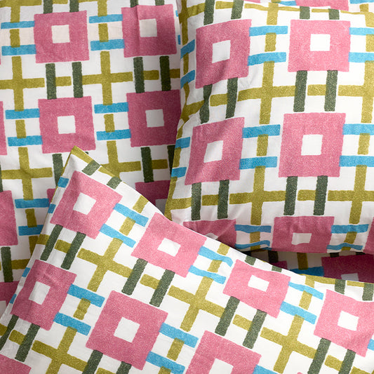 Playful Patchwork Brushed Cotton Duvet Cover Set