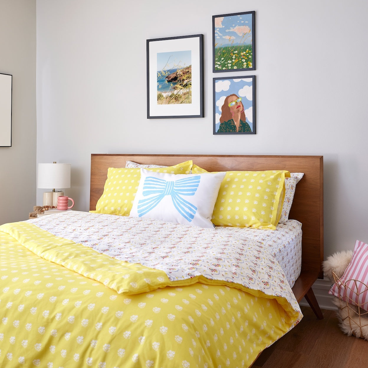 Sweet Posie Vignette Brushed Cotton Sheet Set