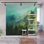Mountain Morning Wall Mural Gallery Image 1