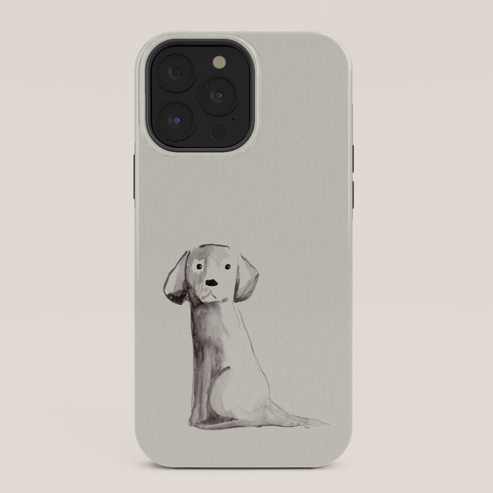 Little pup watercolor dog painting iPhone Case Gallery Image 36