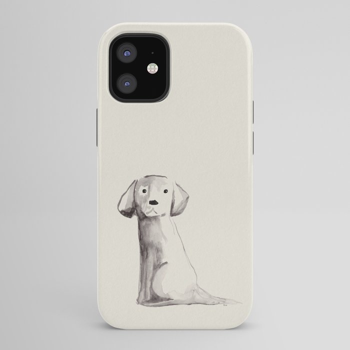 Little pup watercolor dog painting iPhone Case Gallery Image 42