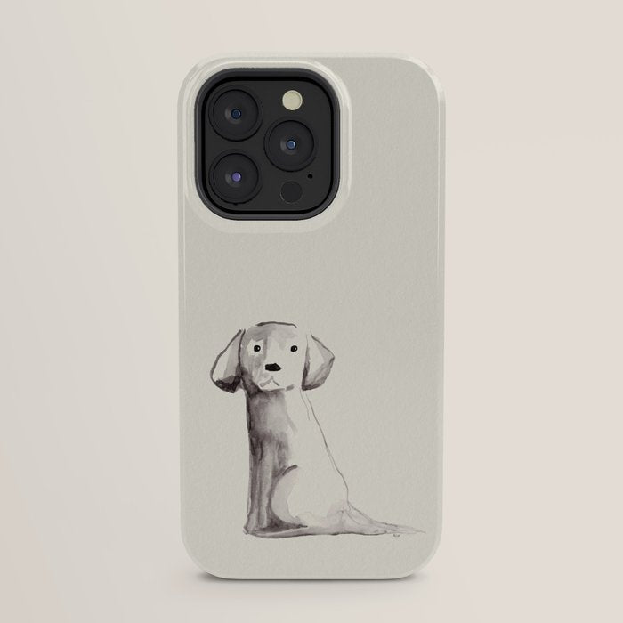 Little pup watercolor dog painting iPhone Case Gallery Image 31