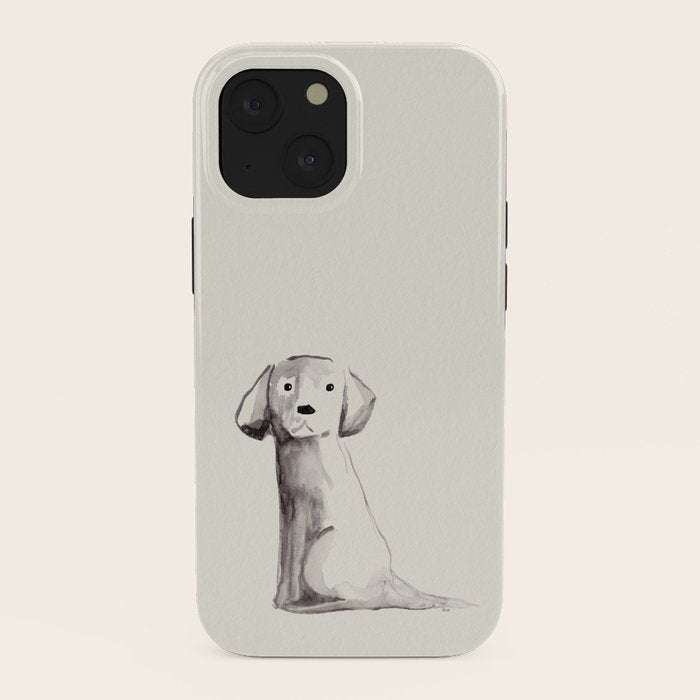 Little pup watercolor dog painting iPhone Case Gallery Image 38