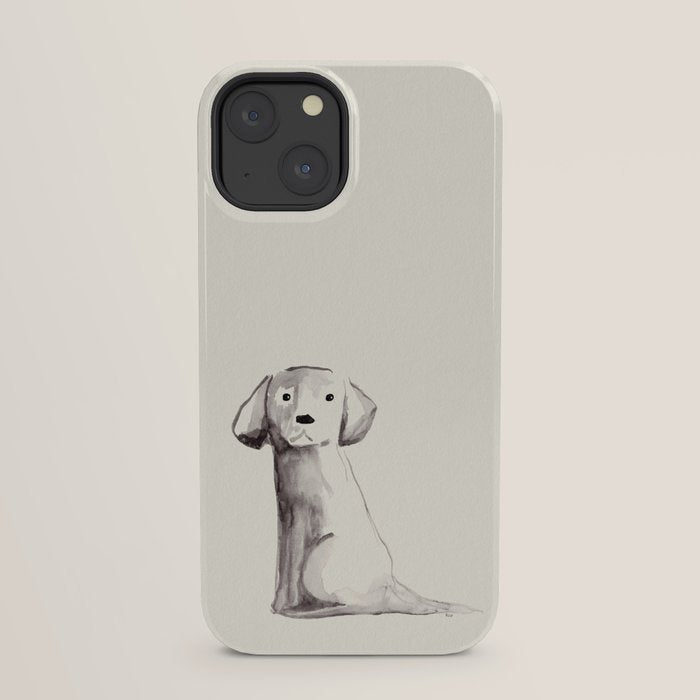 Little pup watercolor dog painting iPhone Case Gallery Image 29