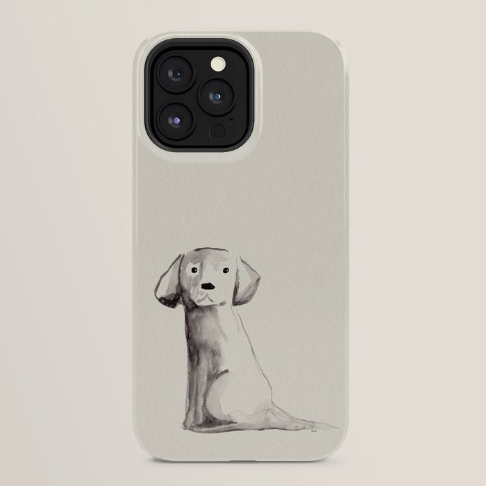 Little pup watercolor dog painting iPhone Case Gallery Image 24