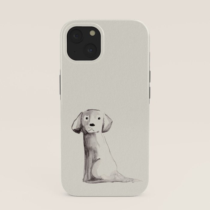Little pup watercolor dog painting iPhone Case Gallery Image 37