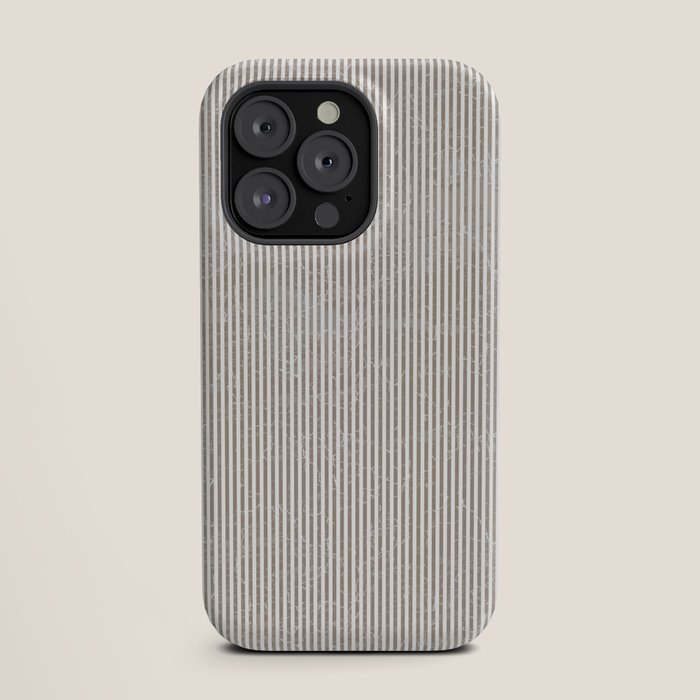 Cocoa Brown Tan Pinstripes iPhone Case Gallery Image 19