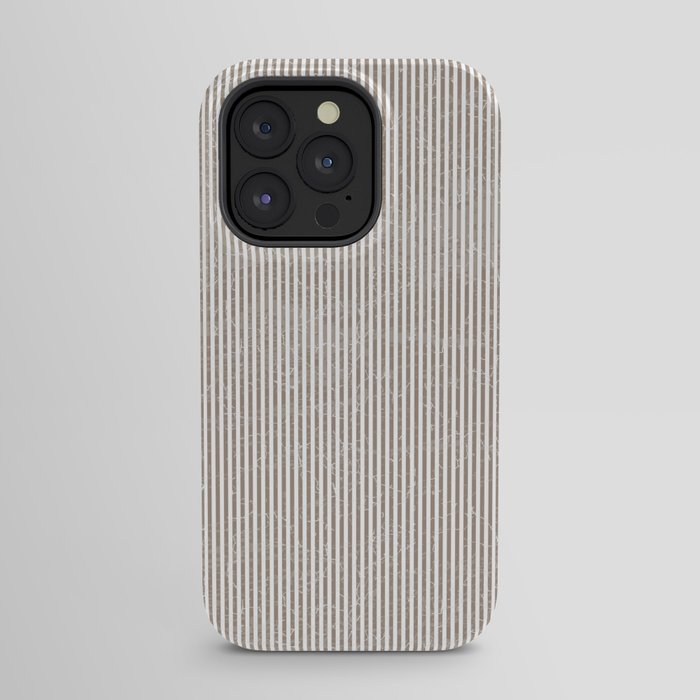 Cocoa Brown Tan Pinstripes iPhone Case Gallery Image 23