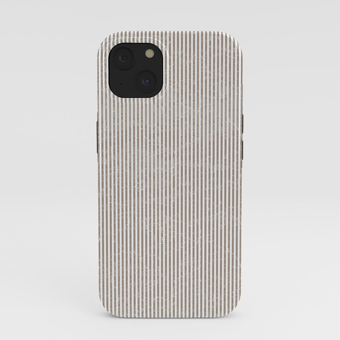Cocoa Brown Tan Pinstripes iPhone Case Gallery Image 37
