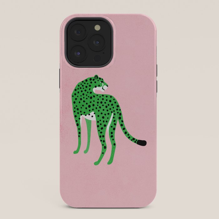The Stare 2: Tropical Green Cheetah Edition iPhone Case Gallery Image 36