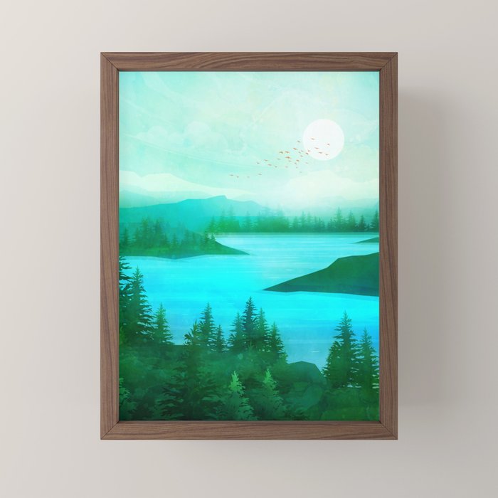 Lake Morning Mini Art Print Gallery Image 2