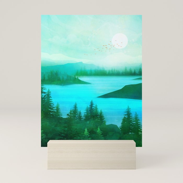 Lake Morning Mini Art Print Gallery Image 5