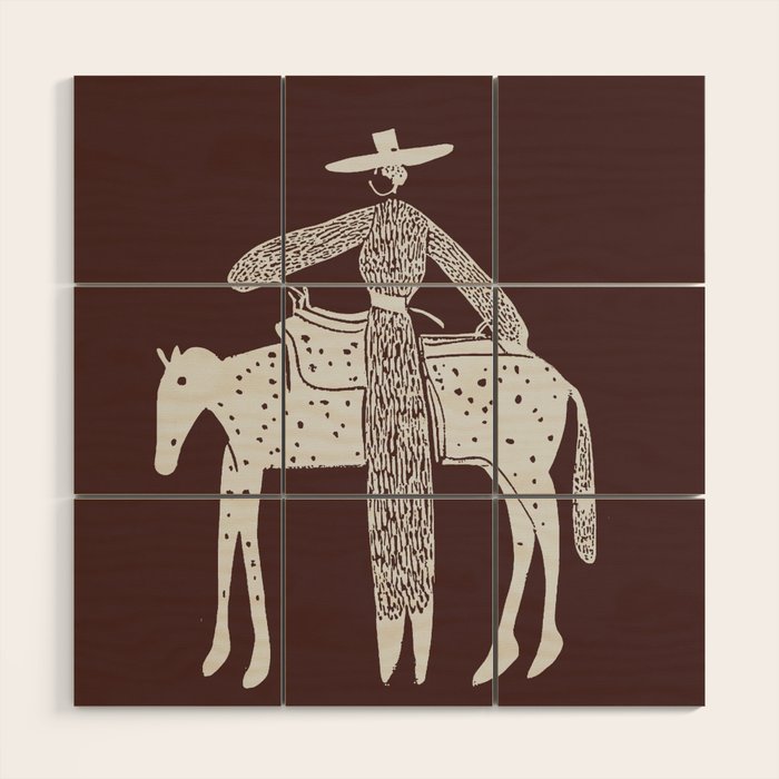 Solo Steady - Burgundy Wood Wall Art Gallery Image 3