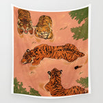 Tiger Beach Wall Tapestry Gallery Image 1