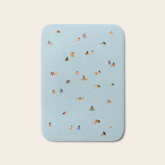 Dusty blue II Bath Mat Gallery Image 1