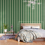Vertical Stripes Sage Green Vertical Lines Vintage Geometric Retro Tropical Modern Minimal Pattern Wallpaper Gallery Image 1