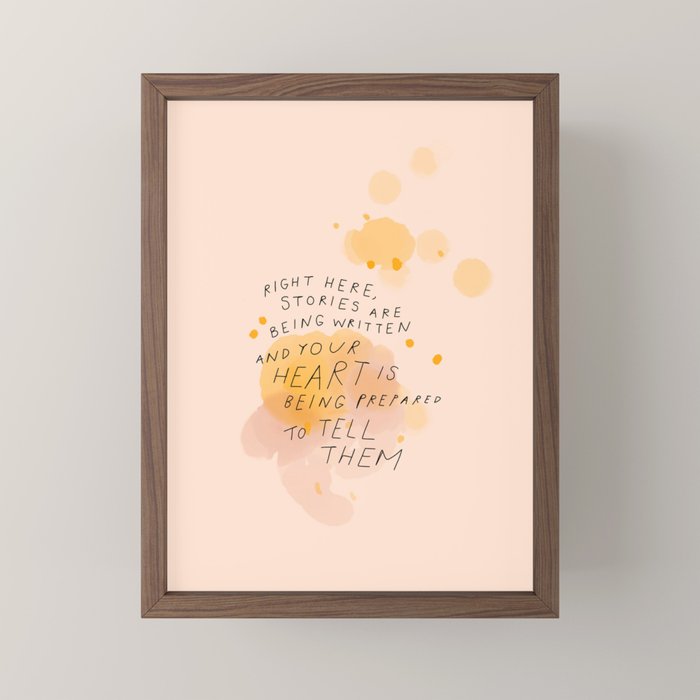 "Right Here, Stories Are Being Written" Mini Art Print Gallery Image 2