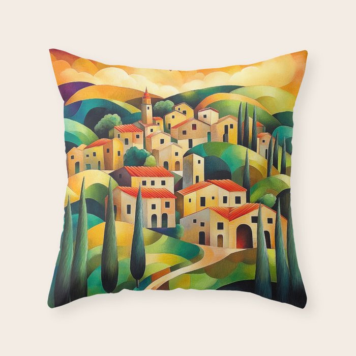 Eternal Tuscany Throw Pillow Gallery Image 2