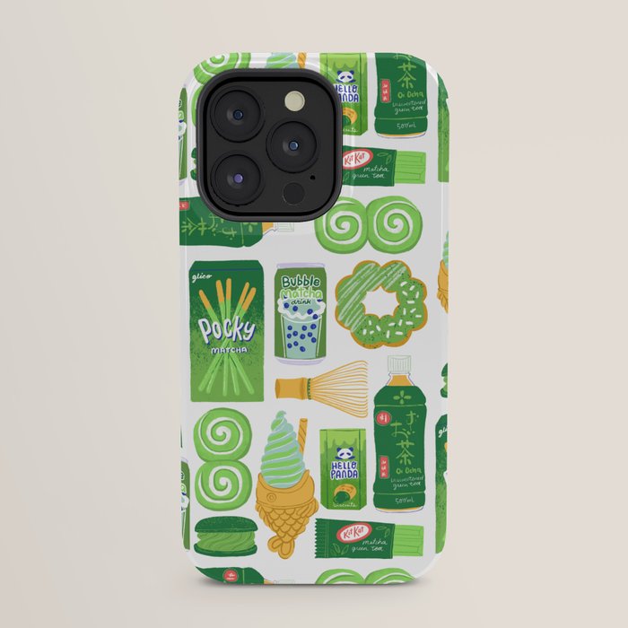 Matcha Green Tea Snacks iPhone Case Gallery Image 23