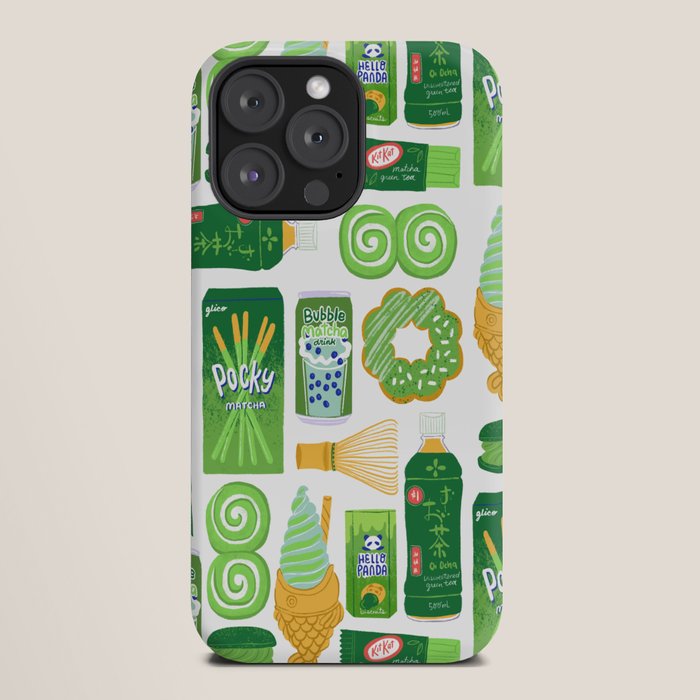 Matcha Green Tea Snacks iPhone Case Gallery Image 20