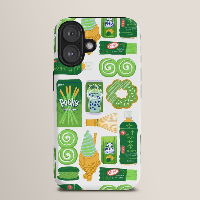 Matcha Green Tea Snacks iPhone Case Gallery Image 13