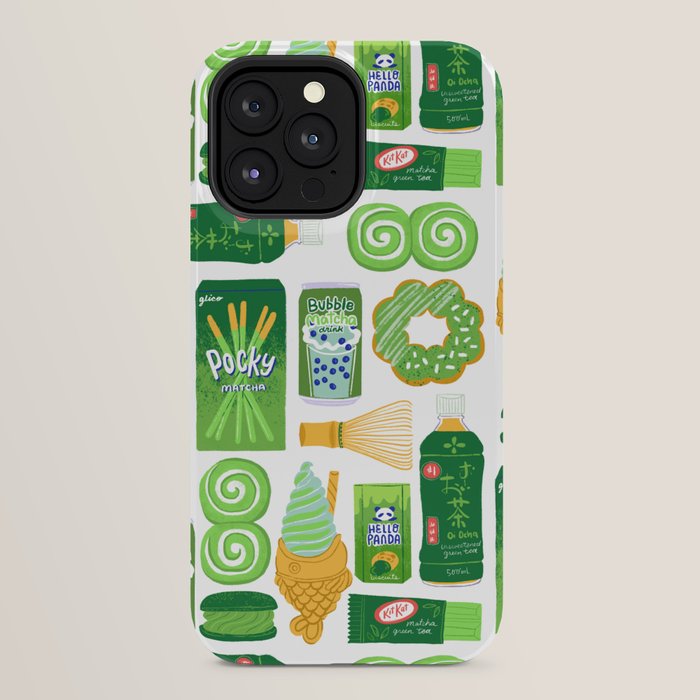 Matcha Green Tea Snacks iPhone Case Gallery Image 24