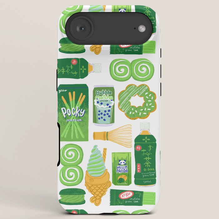 Matcha Green Tea Snacks iPhone Case Gallery Image 6