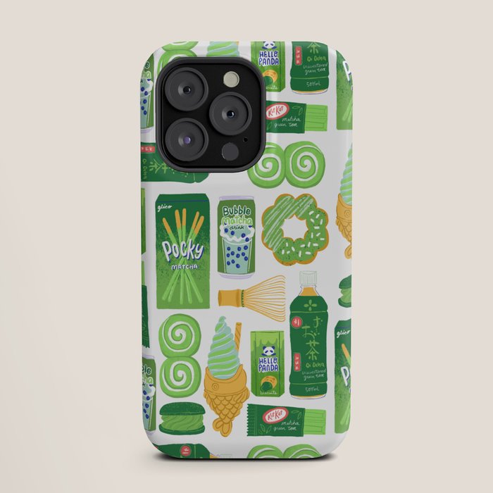 Matcha Green Tea Snacks iPhone Case Gallery Image 19