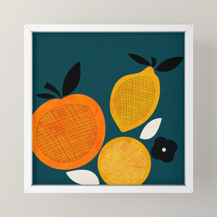 Retro Fruits minimal 2 Mini Art Print Gallery Image 4