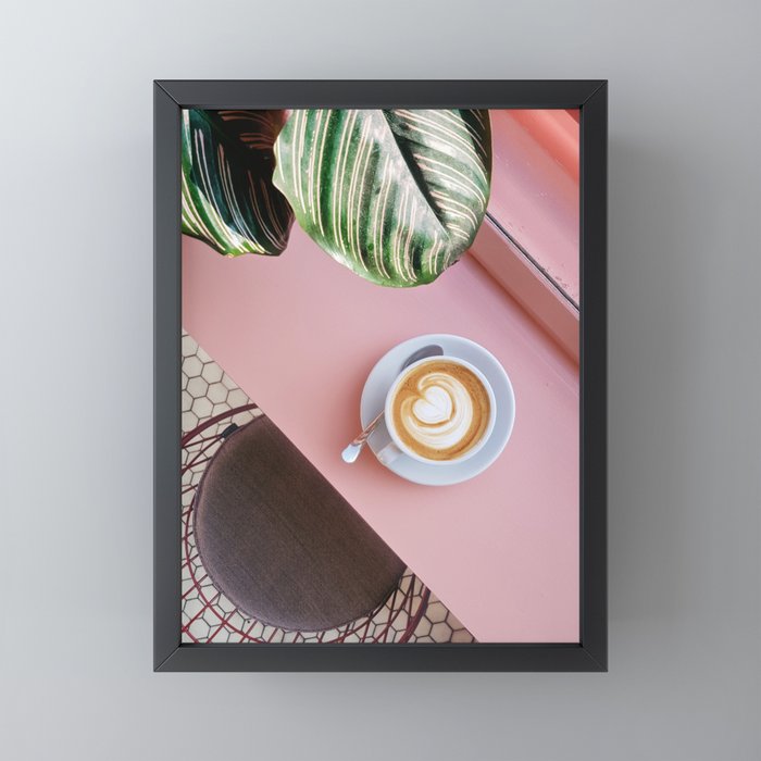 Pink Latte Coffee Shop Mini Art Print Gallery Image 3