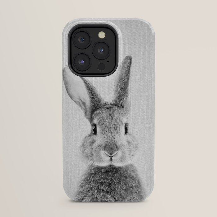 Rabbit - Black & White iPhone Case Gallery Image 23