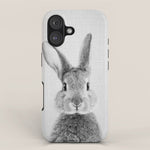 Rabbit - Black & White iPhone Case Gallery Image 1